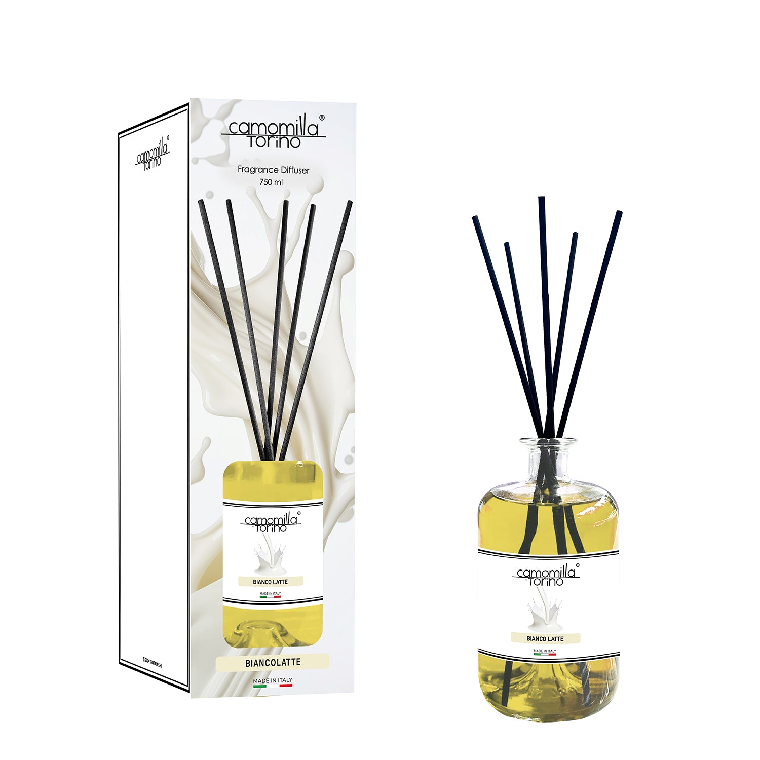 CAMOMILLA TORINO - Diffusore di Fragranza Ambiente Bianco Latte 750 ml