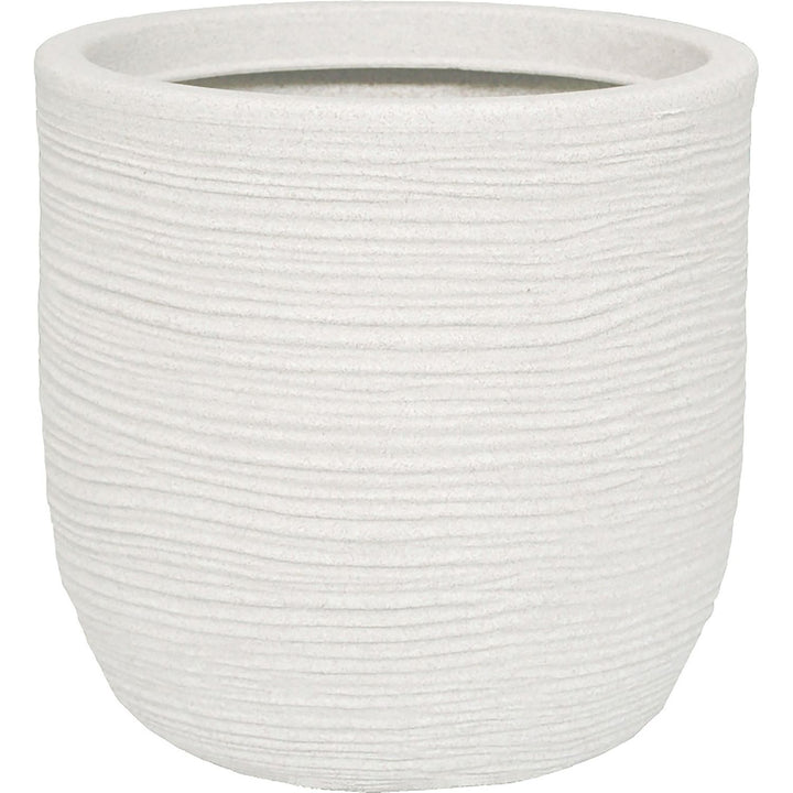 TELCOM - Vaso Conchino Shabby Bianco Perla Linea Vasar Class Collection - h26 cm diametro 27 cm