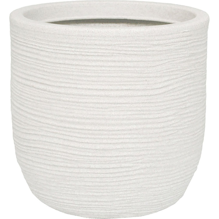 TELCOM - Vaso Conchino Shabby Bianco Perla Linea Vasar Class Collection - h43,5 cm diametro 45 cm