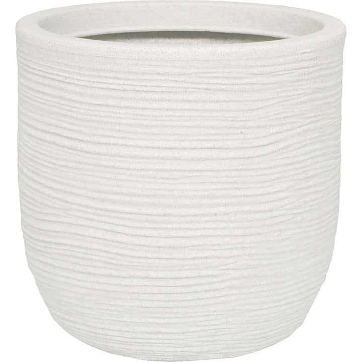 TELCOM - Vaso Conchino Shabby Bianco Perla Linea Vasar Class Collection - h60 cm diametro 55 cm