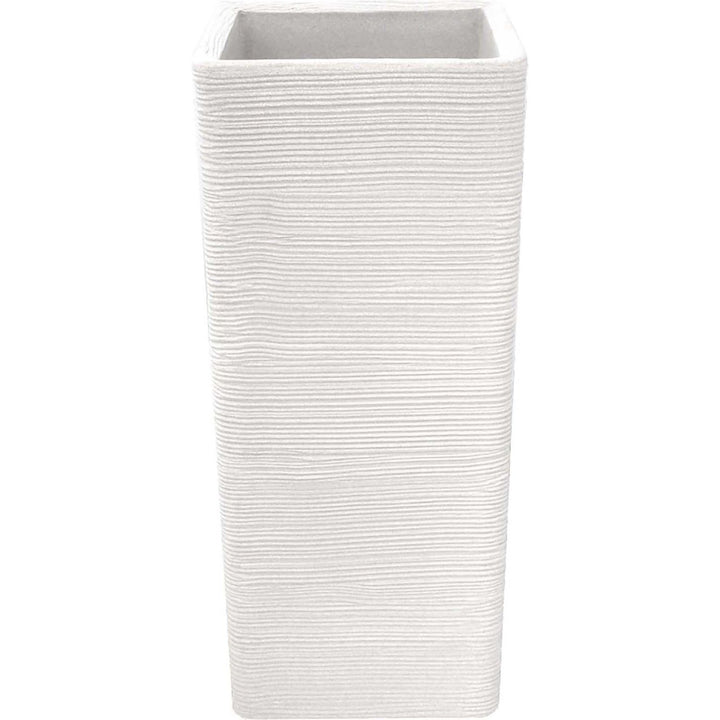 TELCOM - Vaso Pilone Shabby Bianco Perla Linea Vasar Class Collection - h75x32x32 cm