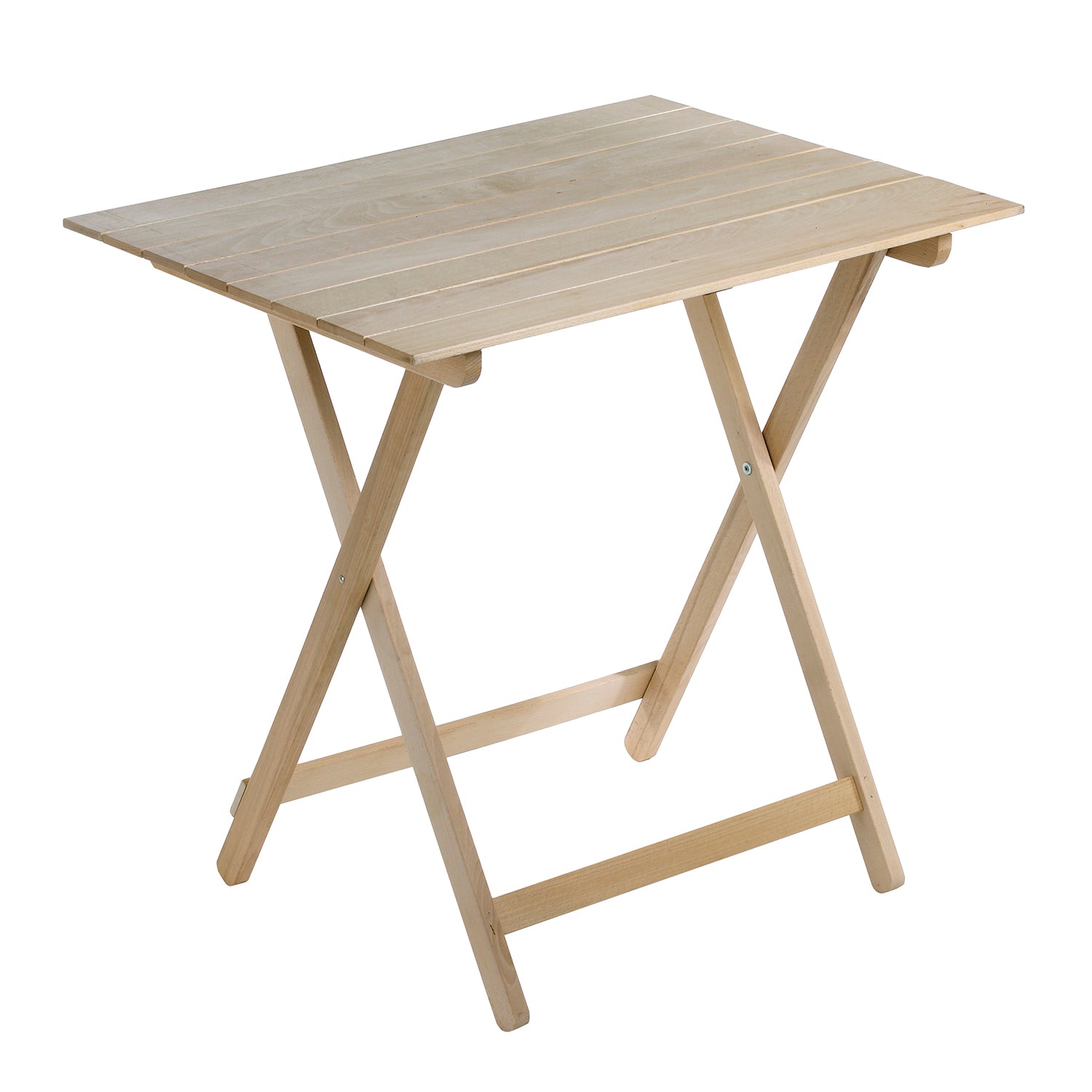MOTTINOX - Tavolo Pieghevole in Legno di Faggio Linea MottiWood 80x60 cm