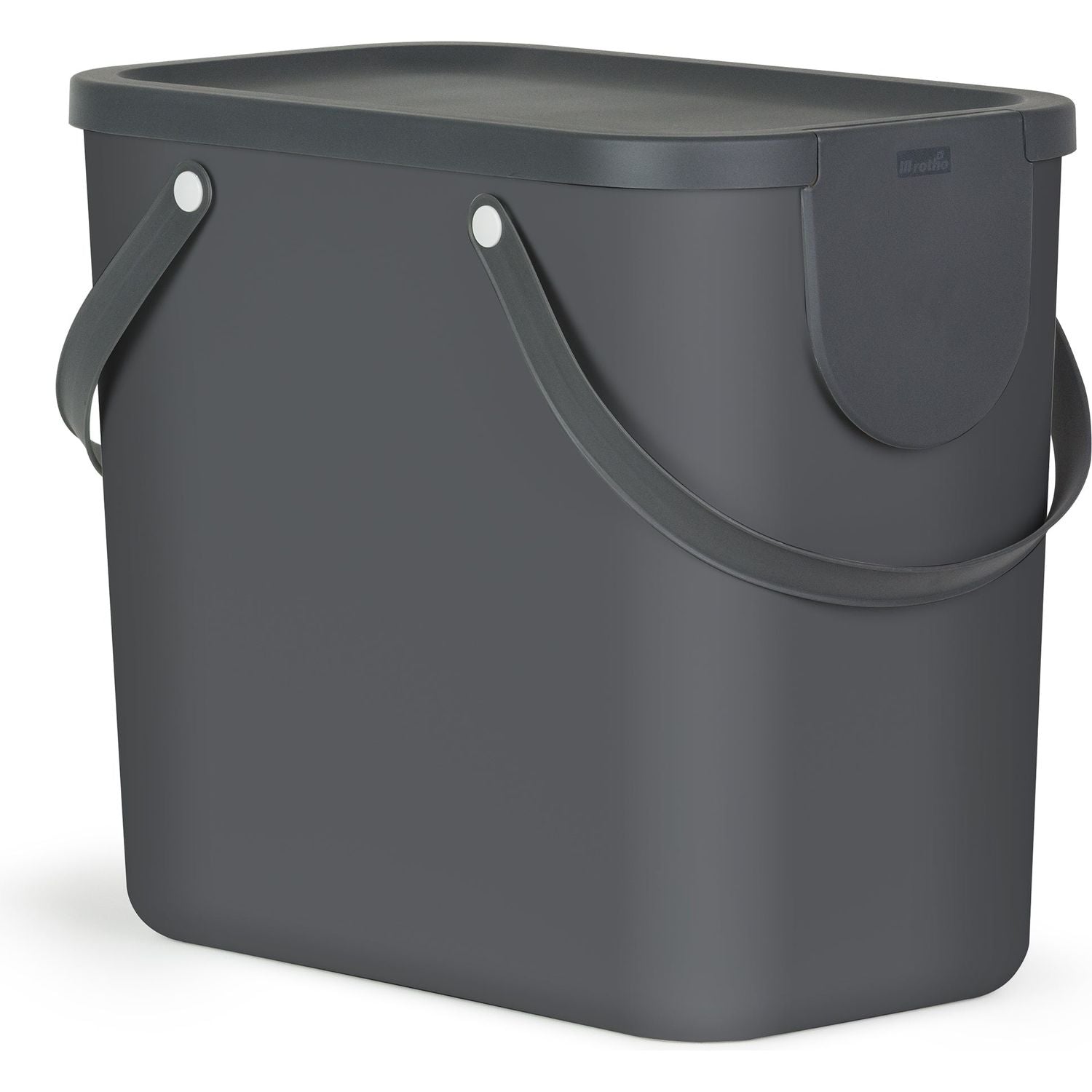 ROTHO - Pattumiera Albula Antracite 25 litri - h34x40x23,5 cm