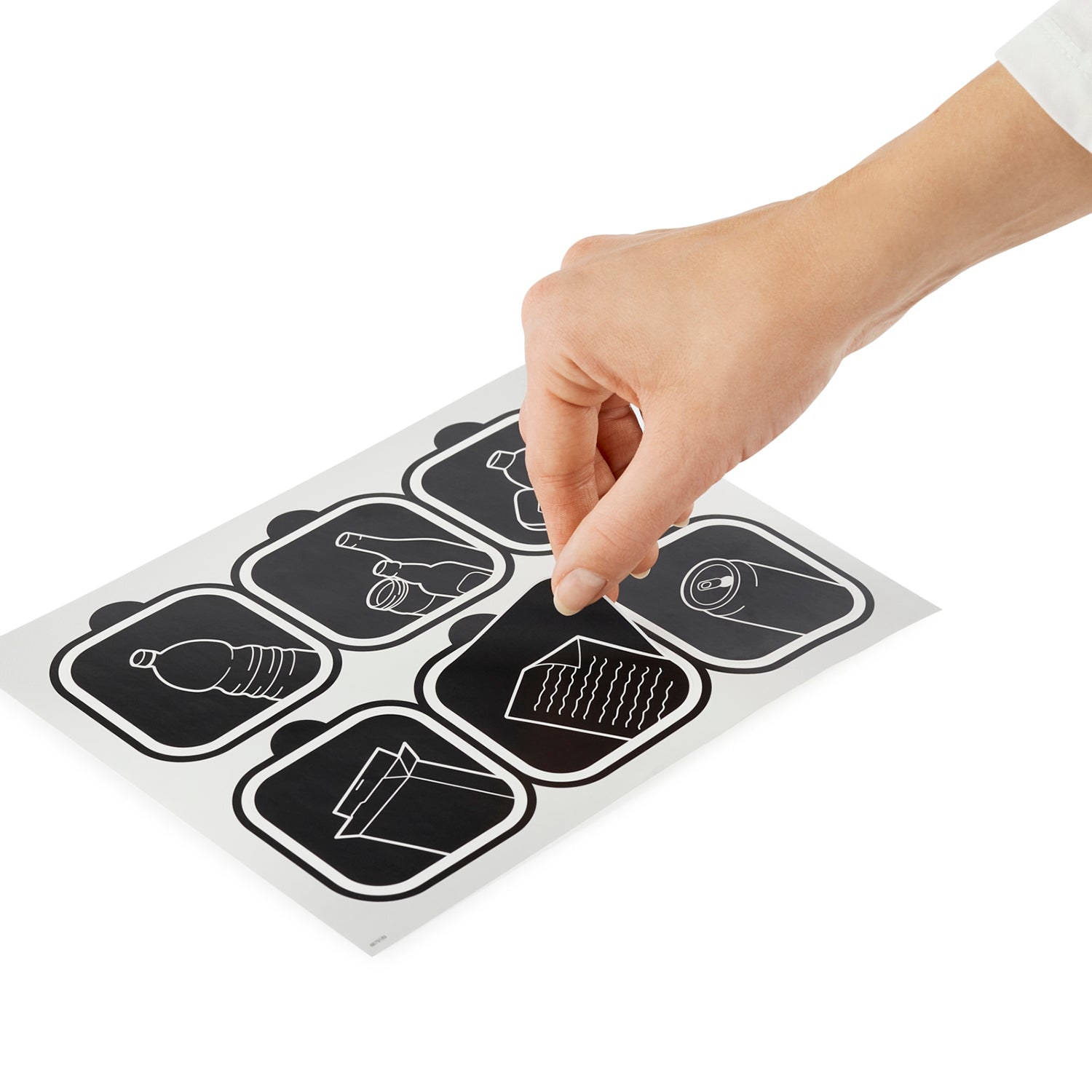 ROTHO  - Pattumiera per raccolta differenziata con coperchio basculante Twist Argento 50 Litri