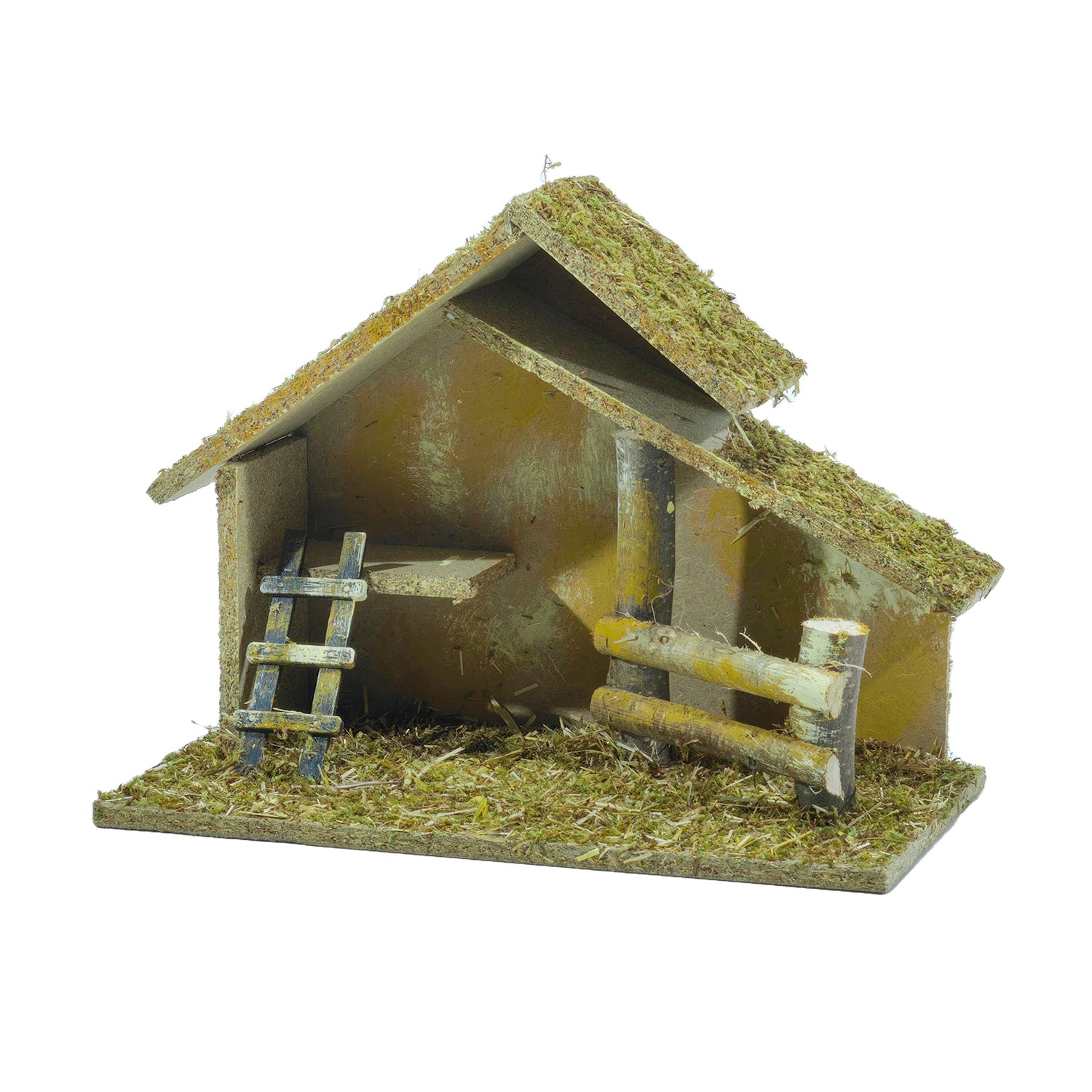 VESTIAMO CASA GRAN NATALE - Capanna per presepe - h25x31x17 cm