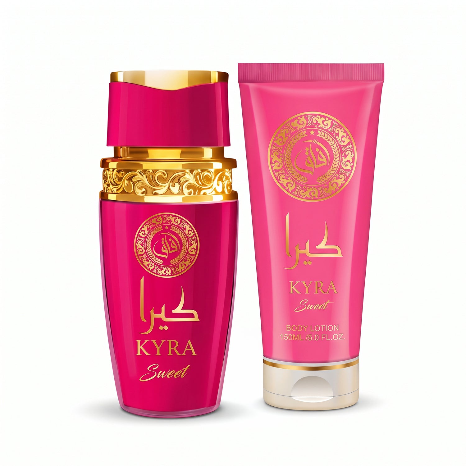 AFAQ - Set Regalo Donna Kyra Sweet 2 Pezzi - Con Eau de Parfum 100 ml e Crema Corpo 150 ml