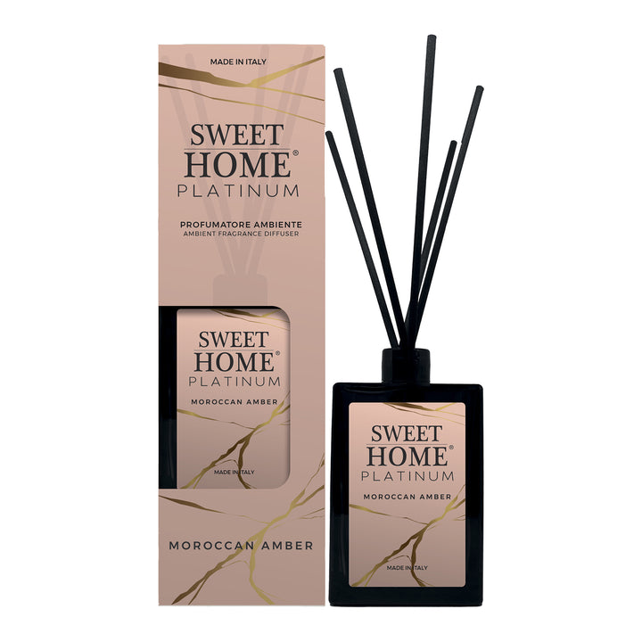 SUAREZ COMPANY - Sweet Home Platinum Profumatore Ambiente Moroccan Amber 500 ml