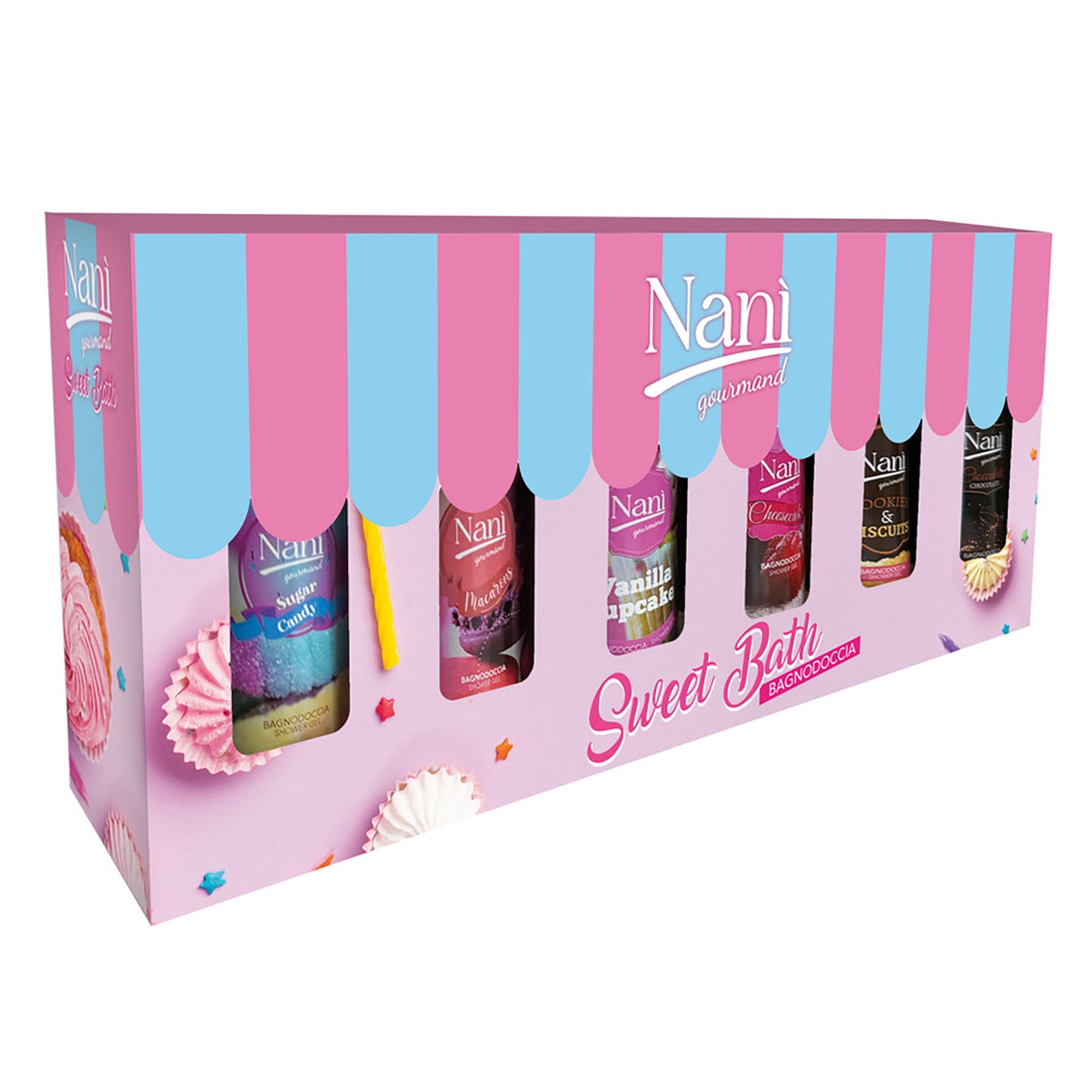 NANÌ GOURMAND - Set Mini Bagnodoccia Sweet Bath – set 6 pezzi  100 ml