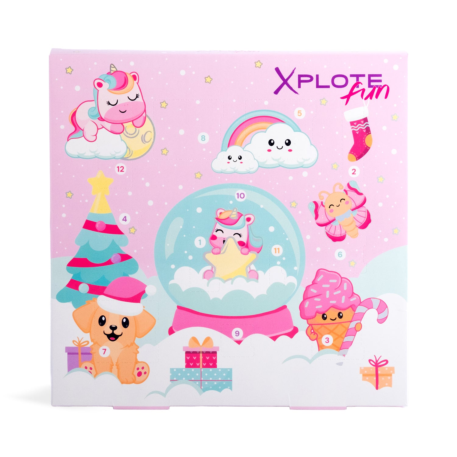 XPLOTE FUN - Calendario dell’Avvento Kids 12 Giorni di Make-up e Accessori