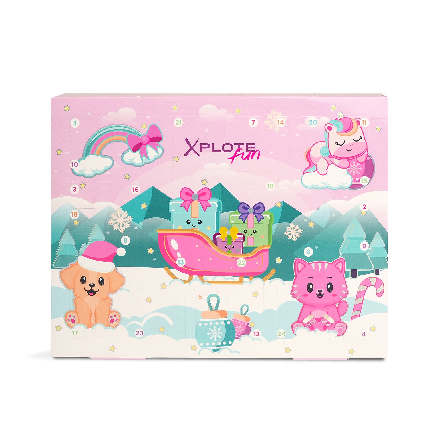 XPLOTE FUN - Calendario dell’Avvento Kids 24 Giorni di Make-up e Accessori