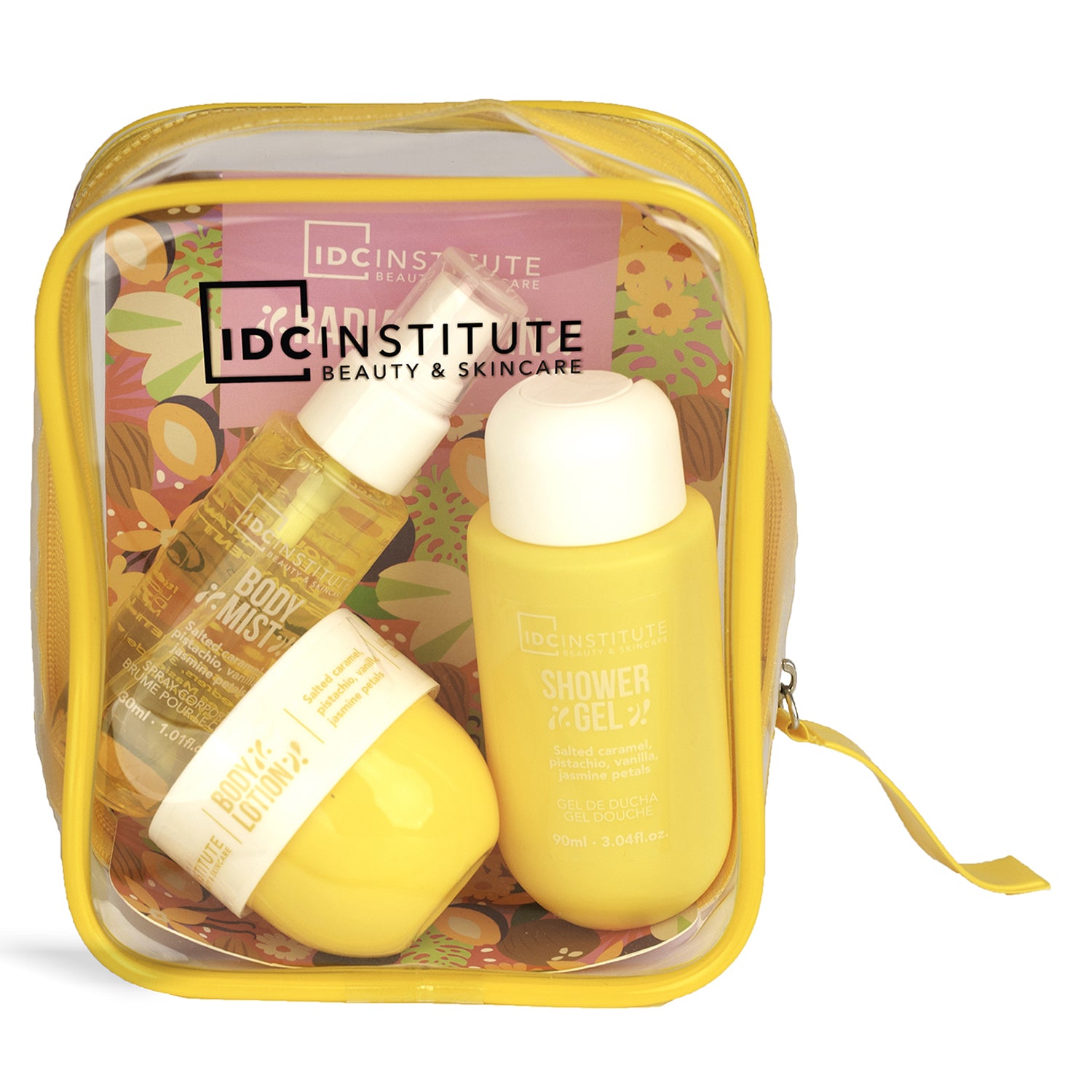 IDC INSTITUTE - Beauty Travel Kit Corpo – Shower Gel 90 ml + Body Lotion 50 ml + Body Mist 30 ml