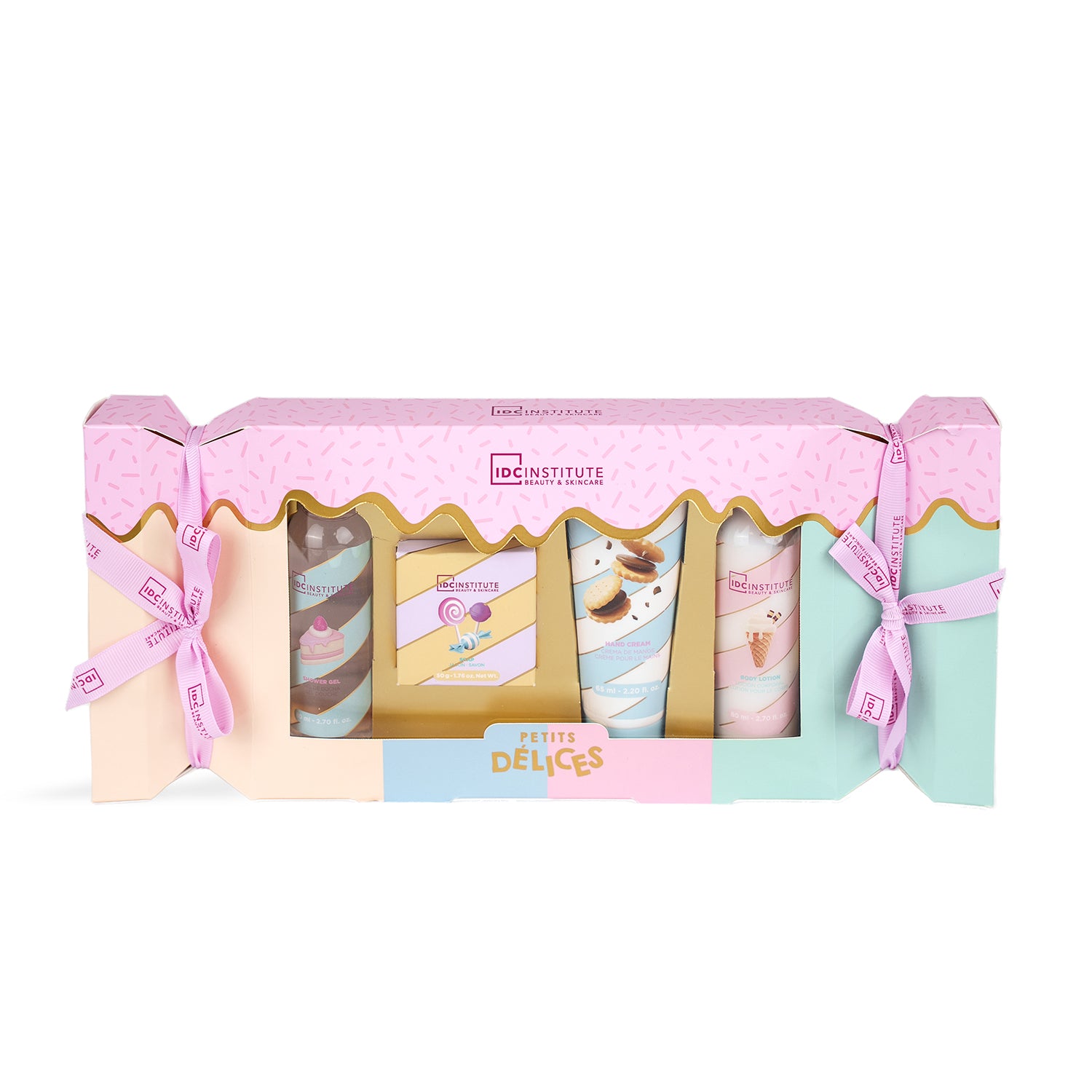 IDC INSTITUTE - Cofanetto Regalo Bagno e Corpo Petits Délices 4 Pezzi