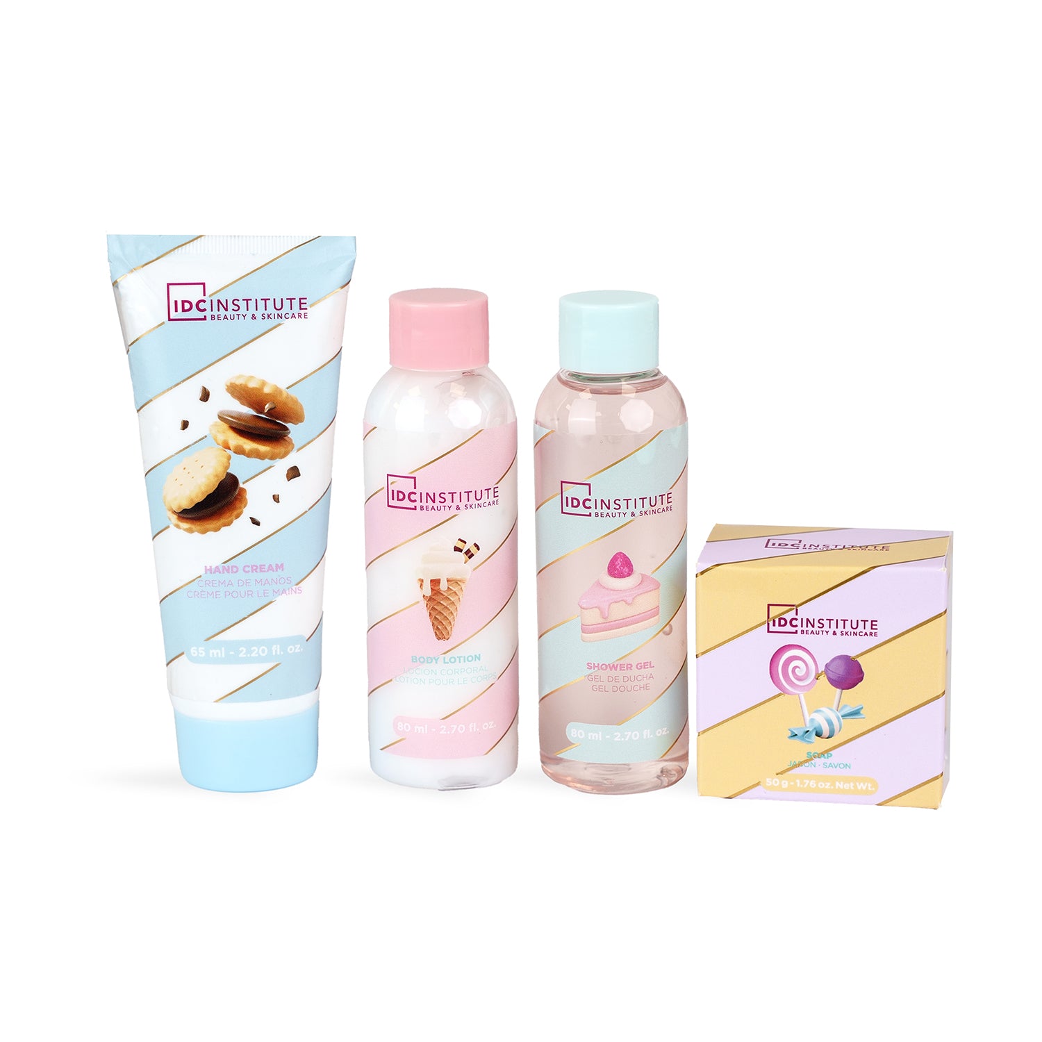 IDC INSTITUTE - Cofanetto Regalo Bagno e Corpo Petits Délices 4 Pezzi