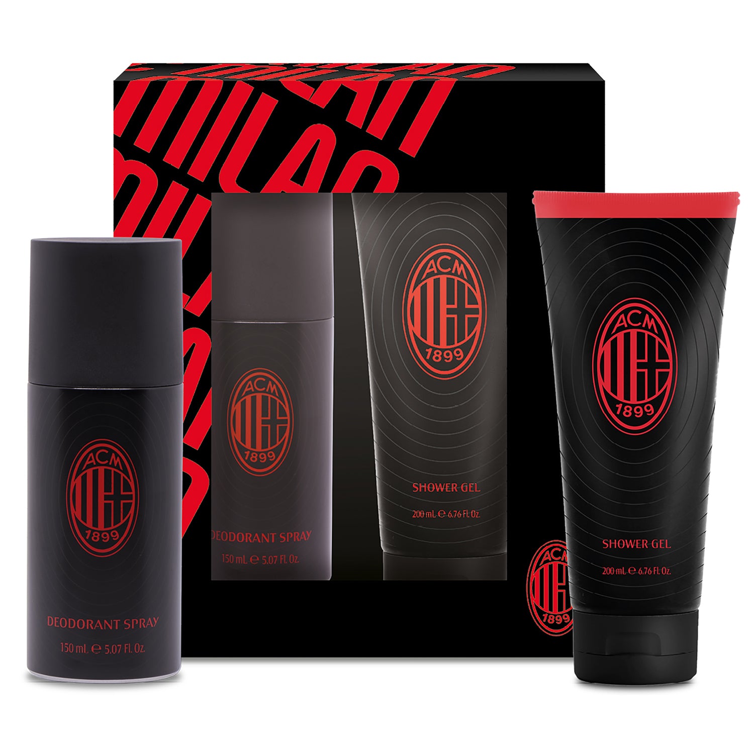 DIAMOND INTERNATIONAL - Set Regalo AC Milan - Shower Gel & Deodorant Spray