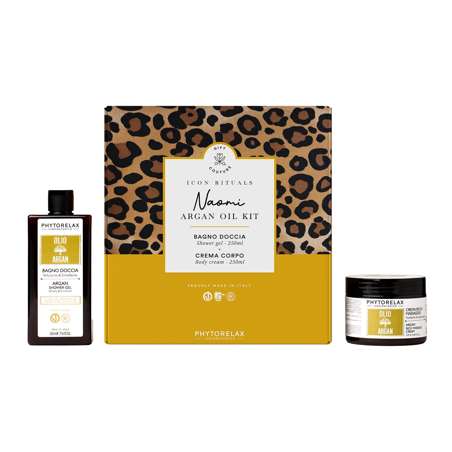 HARBOR - Phytorelax Naomi Argan Oil Kit - Bagno Doccia 250 ml + Crema Corpo 250 ml
