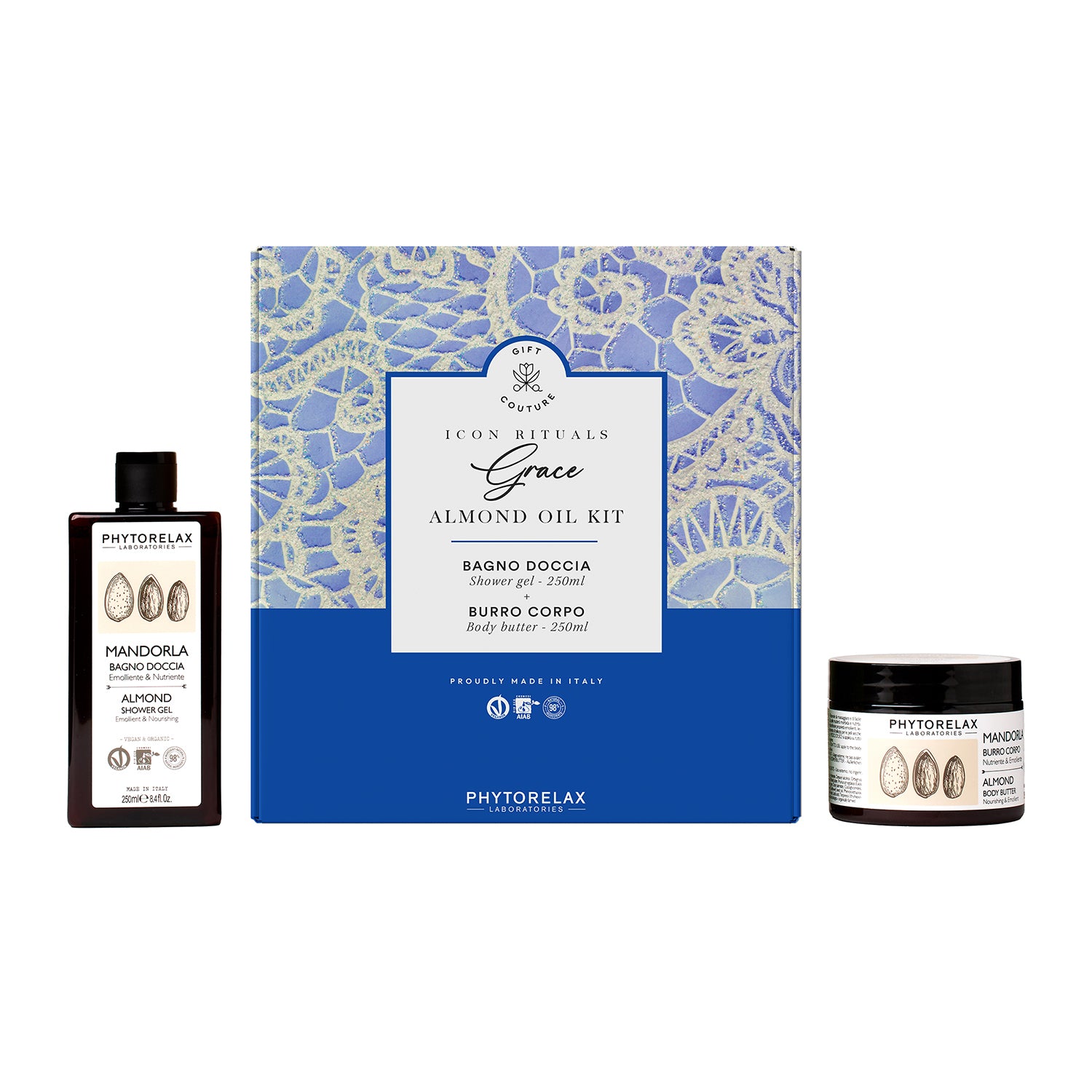 HARBOR - Phytorelax Grace Almond Oil Kit - Bagno Doccia 250 ml + Burro Corpo 250 ml