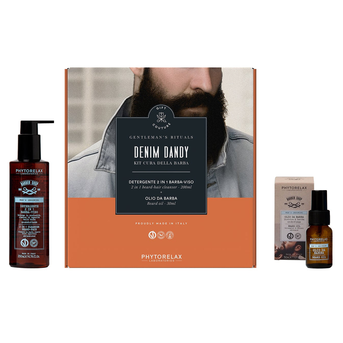 HARBOR - Phytorelax Denim Dandy - Kit Cura Barba Uomo