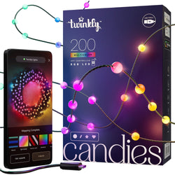 TWINKLY - Catena Luminosa a forma di perla Candies 200 LED RGB