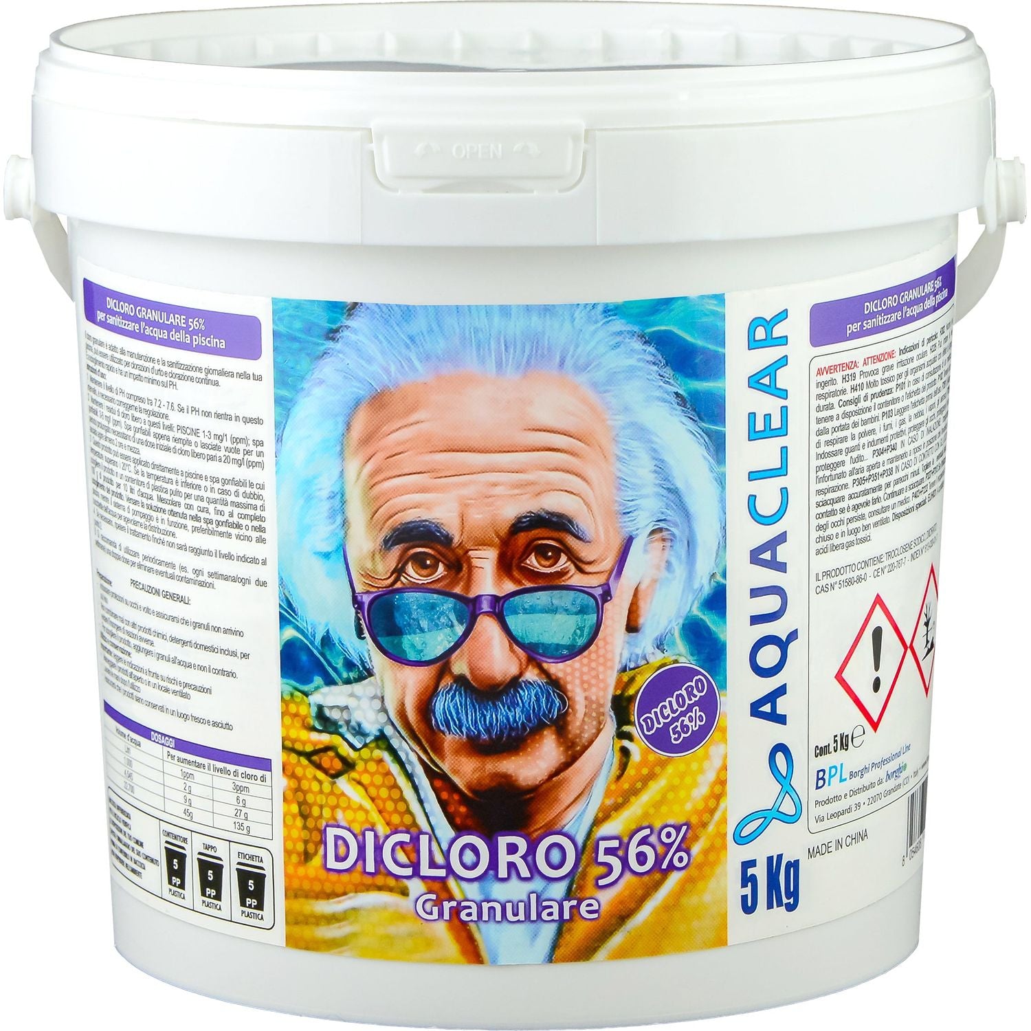 AQUACLEAR - Dicloro 56% Granulare 5 Kg