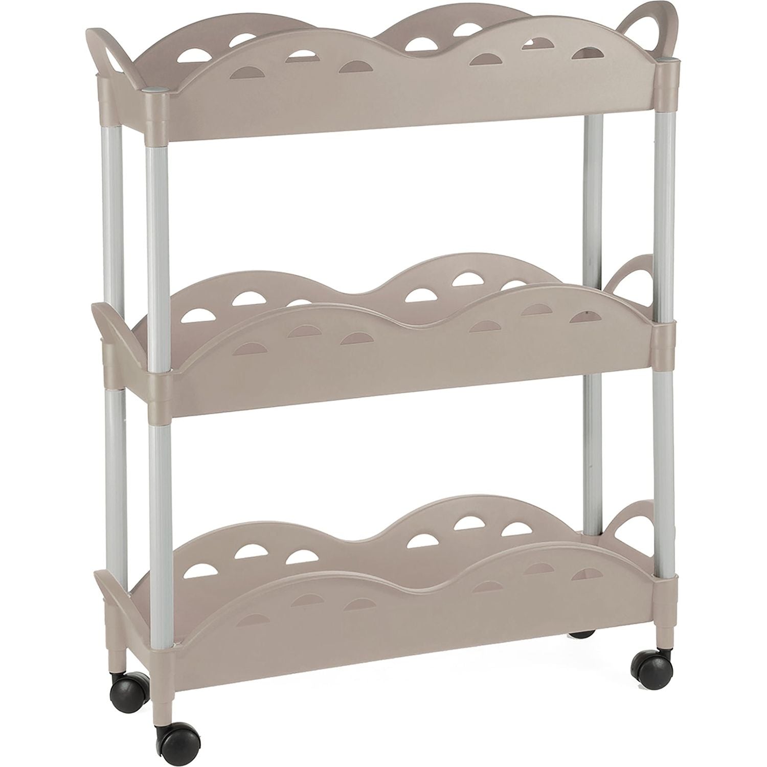 ASTROPLAST - Carrello Oplà Tortora - h68x56x19 cm