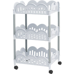 ASTROPLAST - Carrello Trolly Bianco - h68x40x30 cm