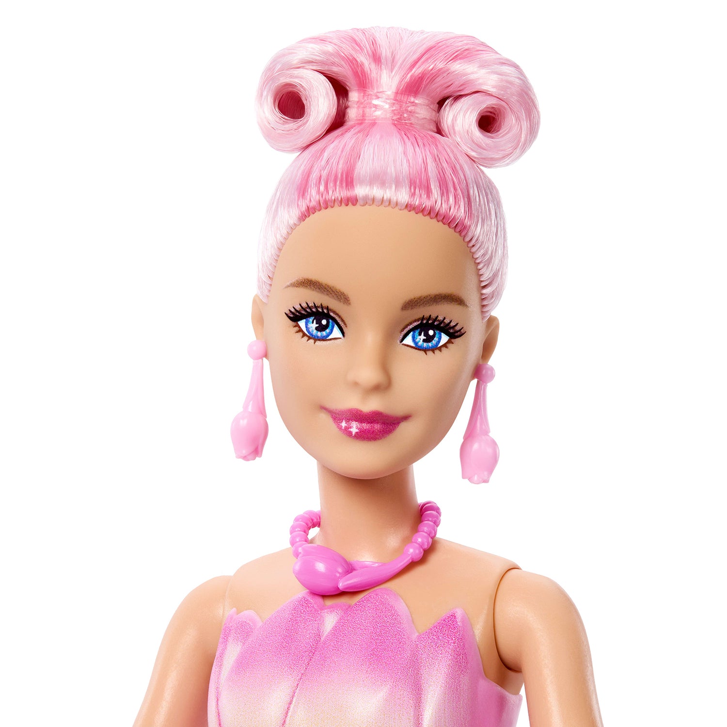 MATTEL - Barbie Petal Pop Profumata con Abito Tulipano Rosa - Bouquet Magico e Accessori