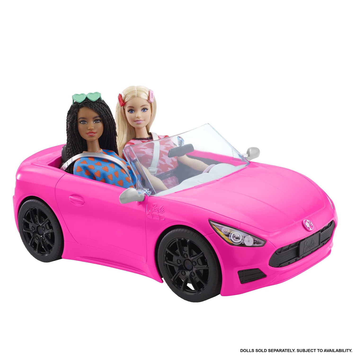 MATTEL - Barbie Auto Cabriolet Rosa 2 Posti con Ruote 3+ Anni