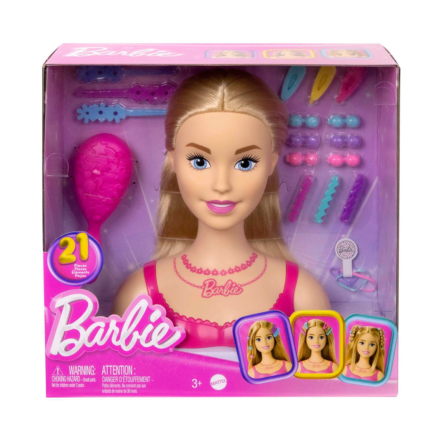 MATTEL - Barbie testa da pettinare con accessori