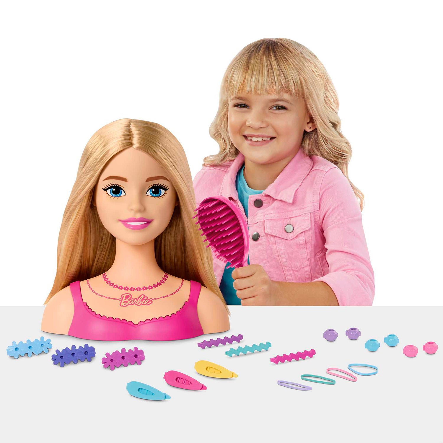MATTEL - Barbie testa da pettinare con accessori