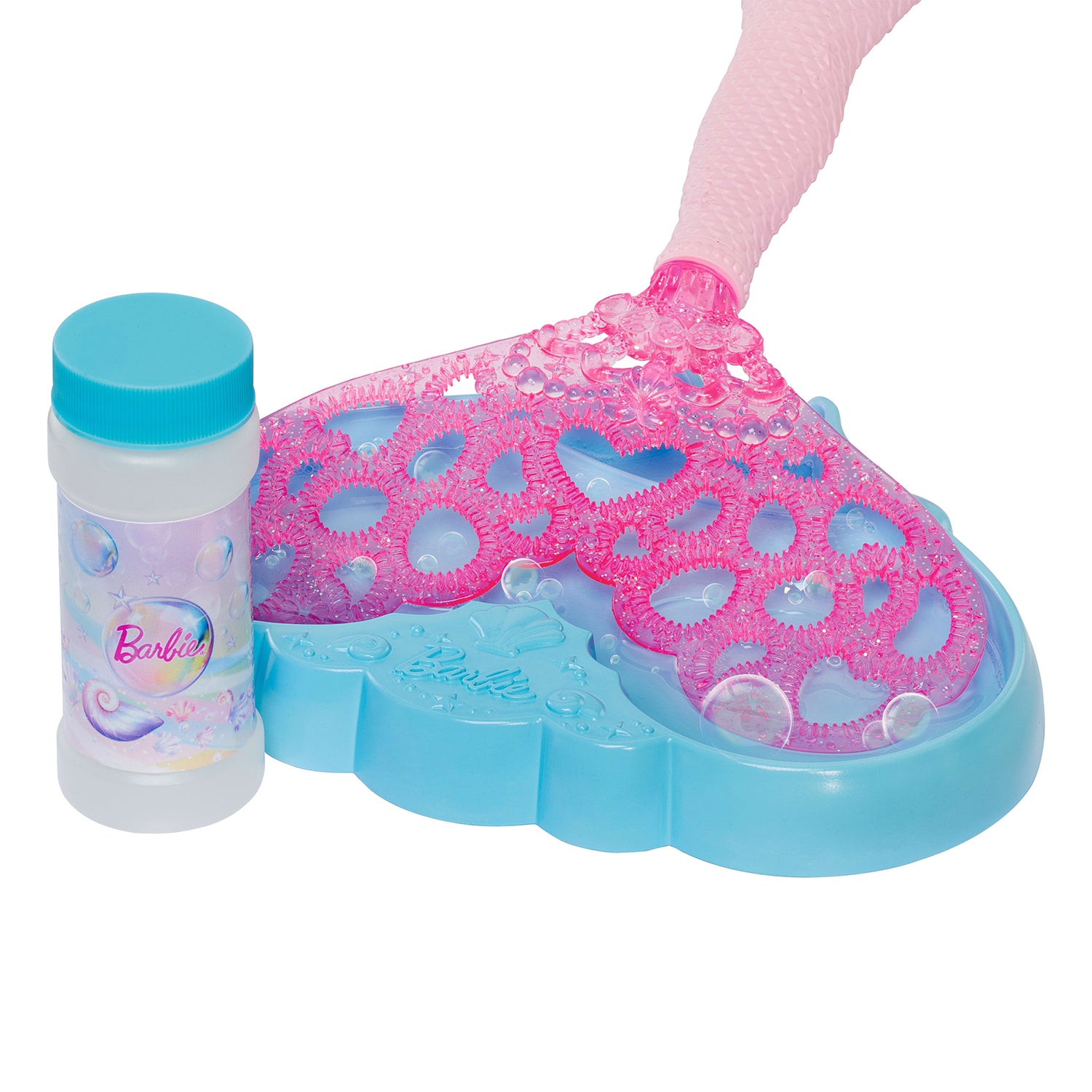 MATTEL - Barbie Sirenetta Bolle di Sapone con Funzione per Creare Bolle - Include Soluzione per Bolle e Spazzola