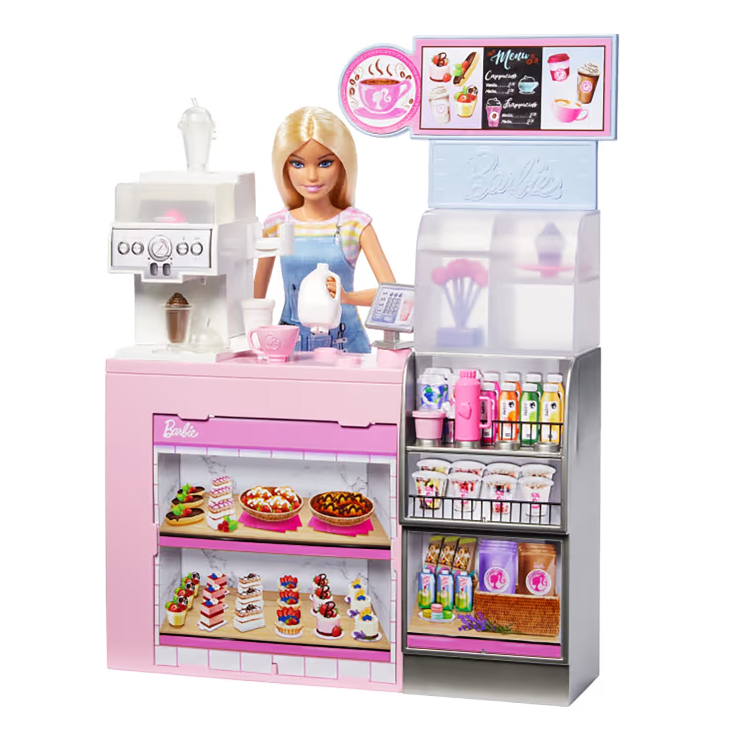 MATTEL - Barbie Caffetteria Playset con Bambola barista e Accessori