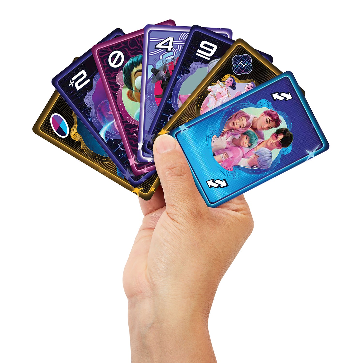 MATTEL - UNO K-Pop Demon Hunters Gioco di Carte con Regola Speciale Golden Honmoon, 2-10 Giocatori, 7+ Anni