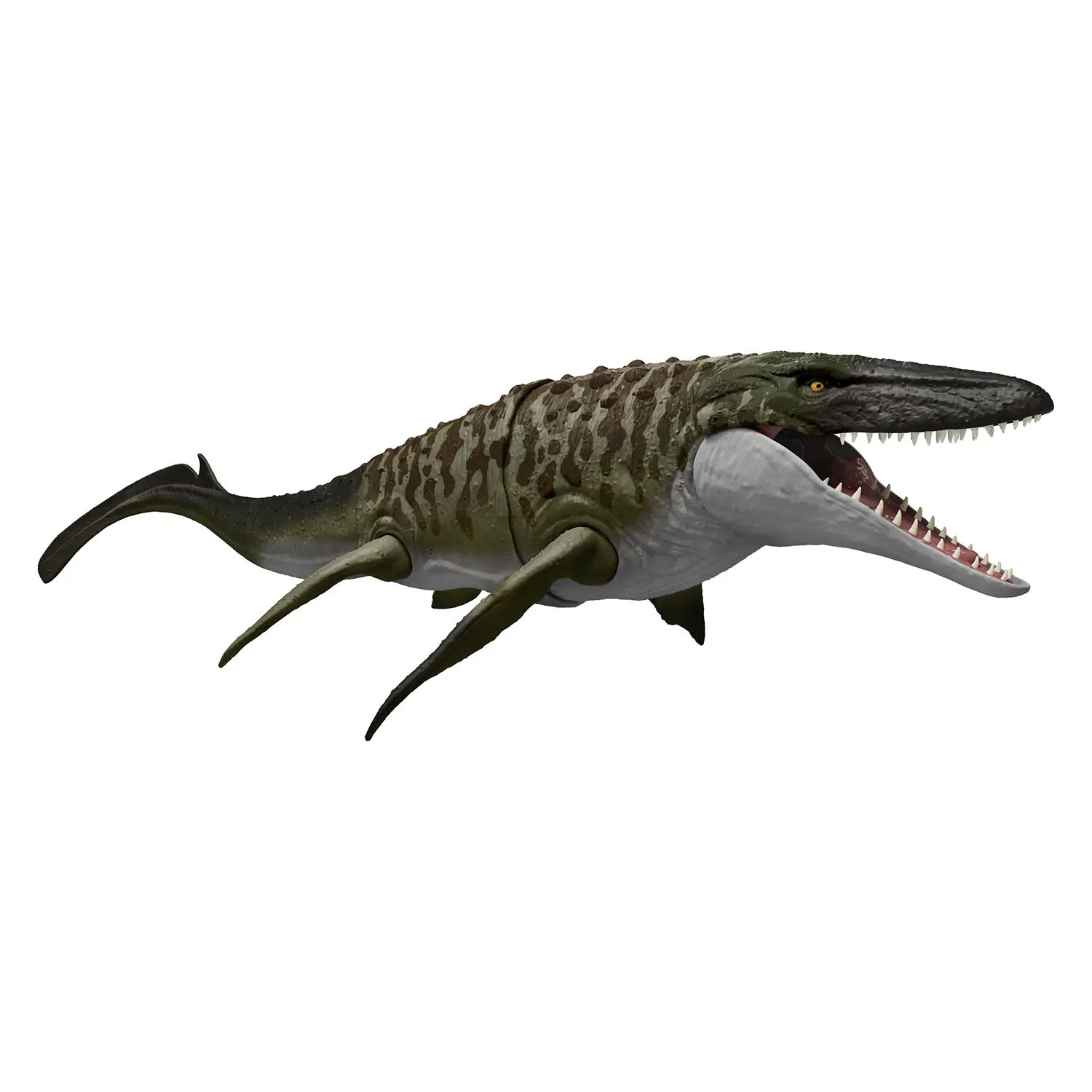 MATTEL - Jurassic World Mosasauro Morso Letale con Azione Spara-Dino