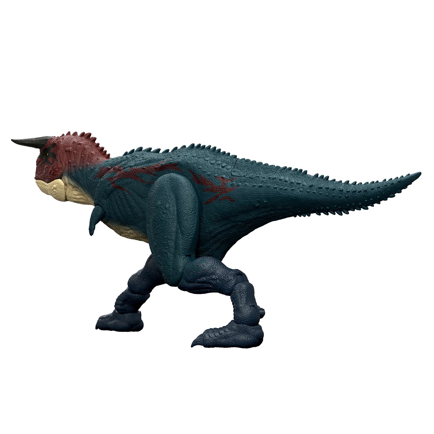 MATTEL - Jurassic World Survival Carnotaurus Charge ’N Chomp 4+ Anni - Dinosauro con Azione Carica e Morso