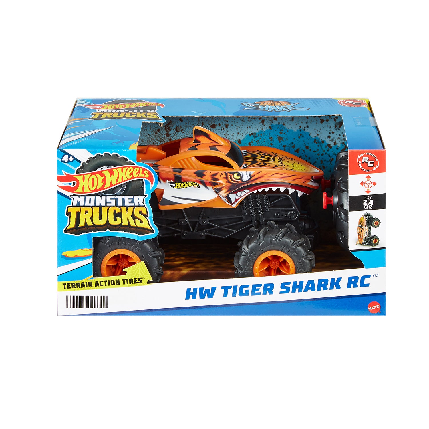 MATTEL - Hot Wheels Monster Trucks 1:24 Tiger Shark RC