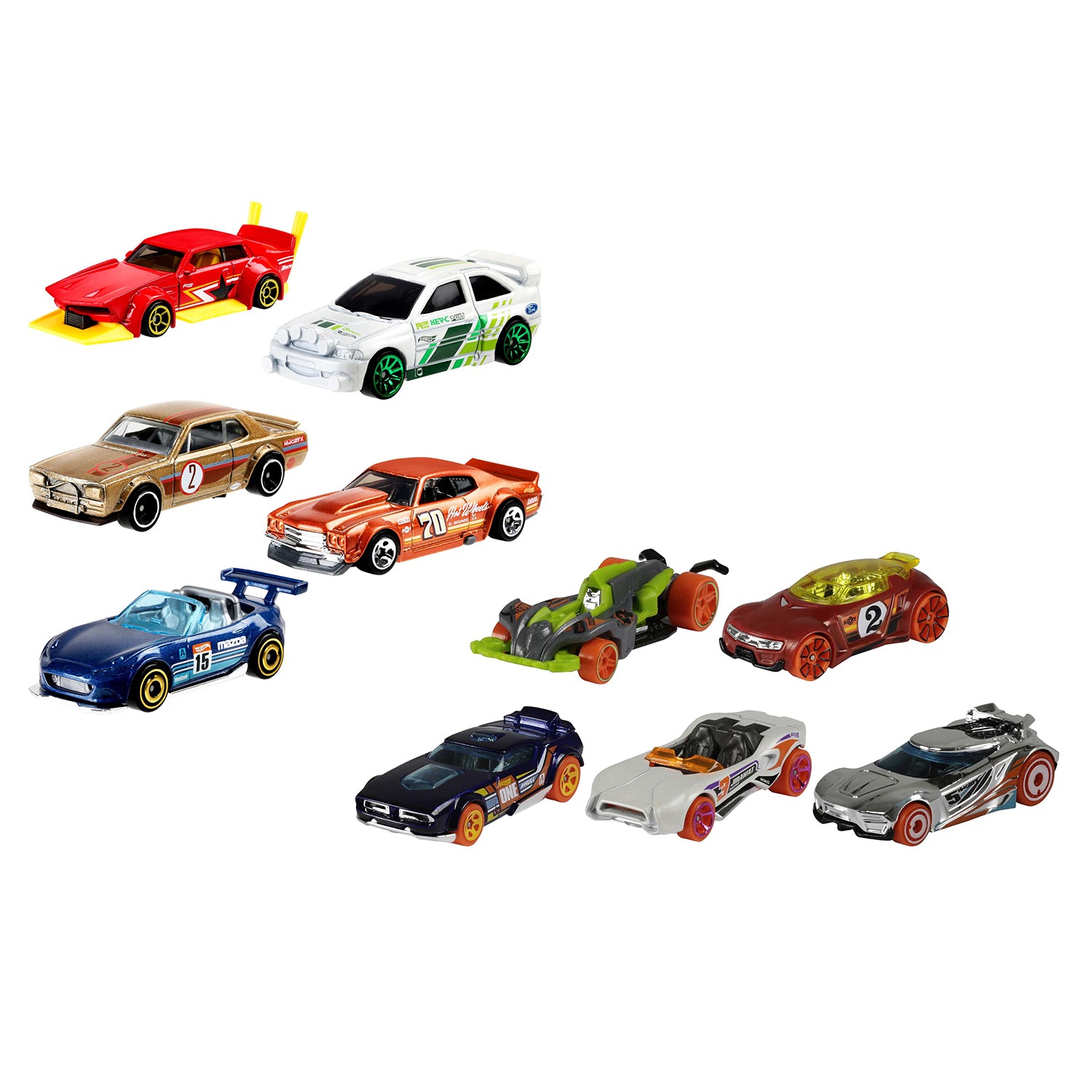 MATTEL - Hot Wheels Confezione con 5 Macchine