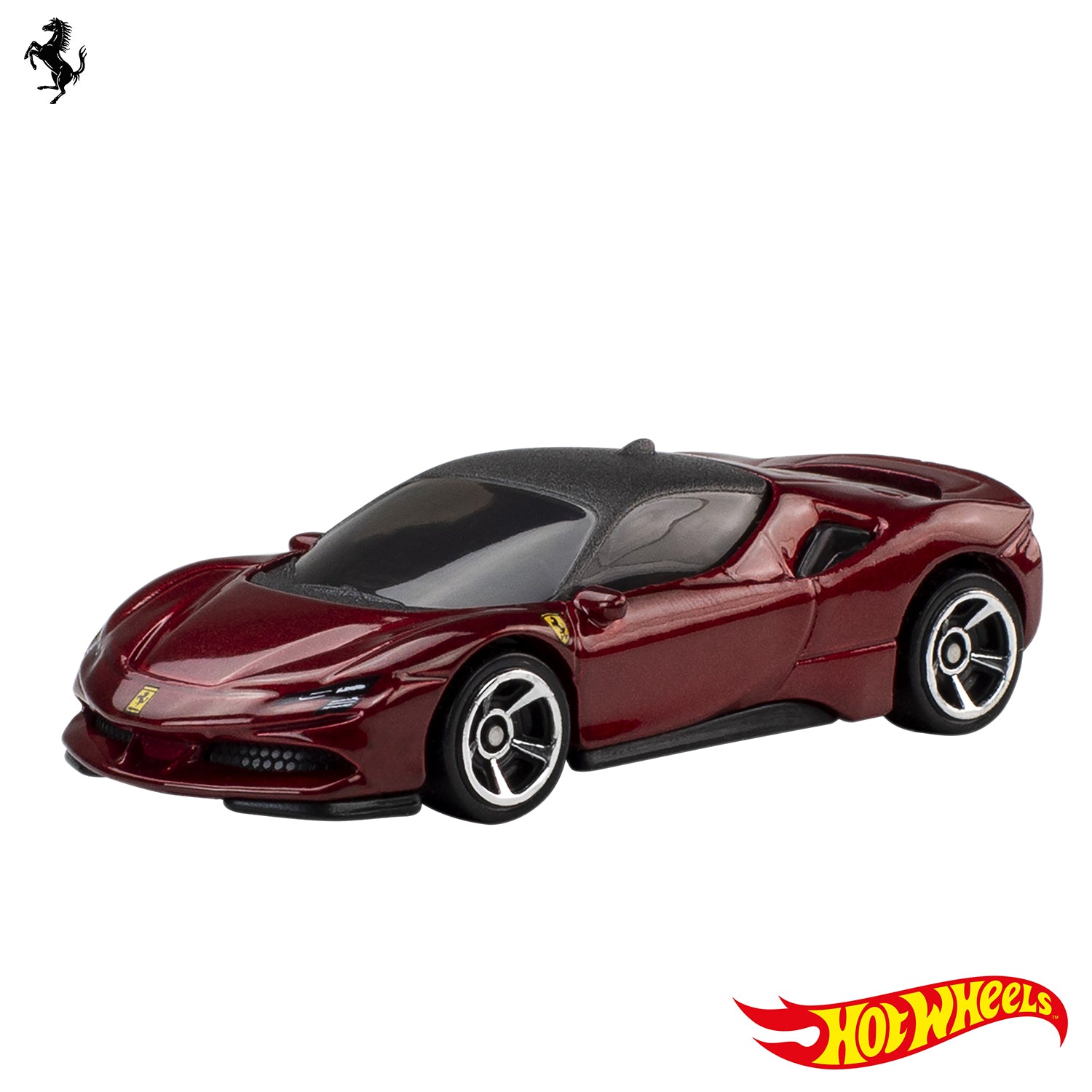 MATTEL - Hot Wheels Ferrari Set 5 Auto Die-Cast Scala 1:64 3+ Anni
