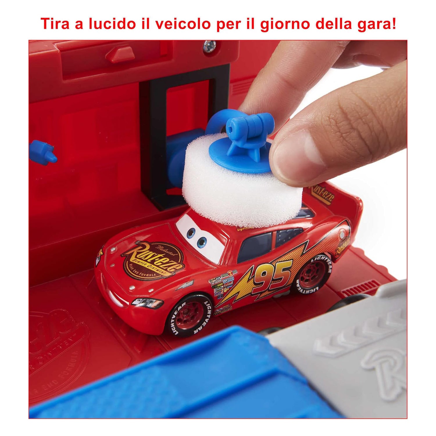 MATTEL - Disney Pixar Cars Mack Trasformabile Playset, Giocattolo 2 in 1 con Camion e Officina