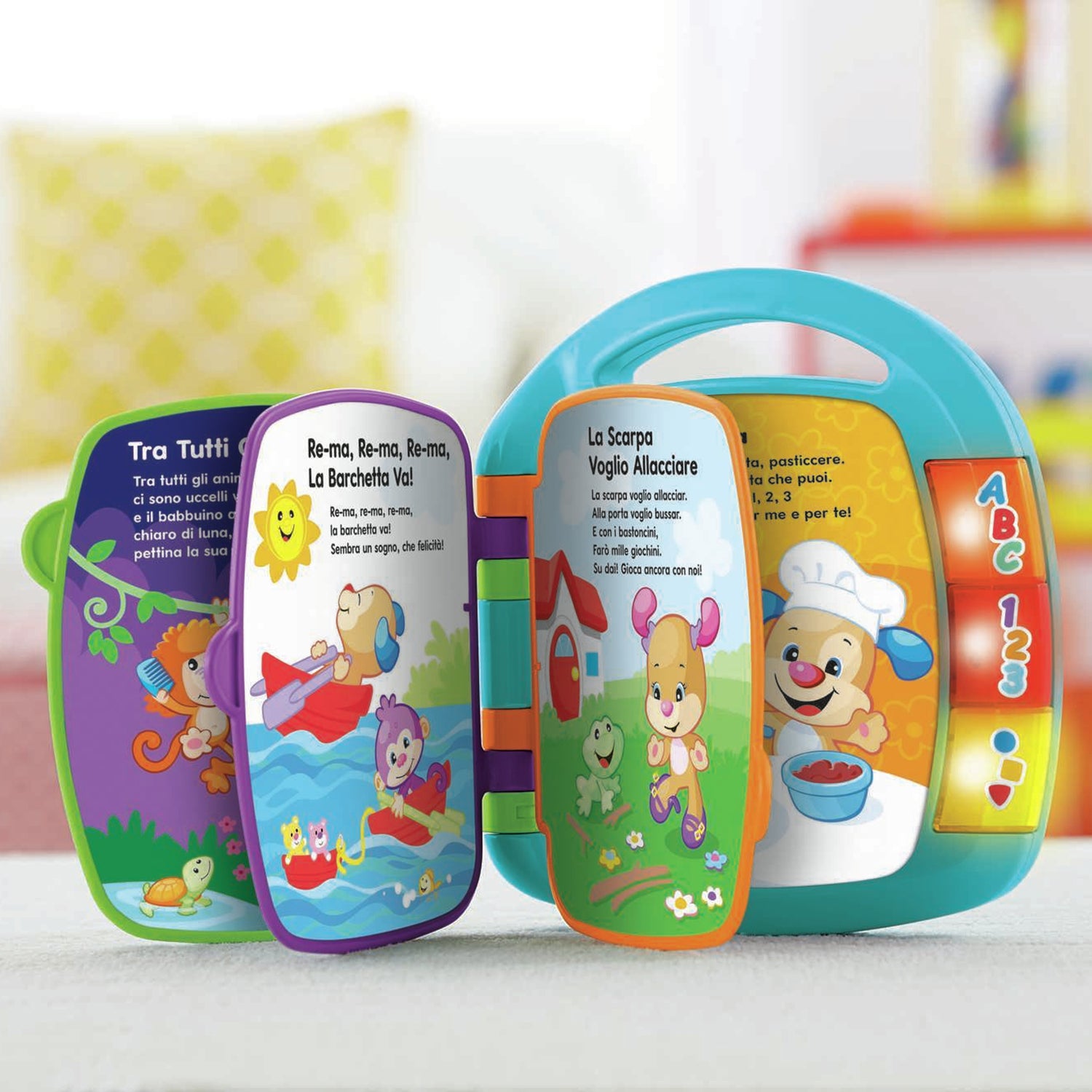 MATTEL - Fisher-Price Il Libro delle Canzoncine Interattivo Ridi e Impara
