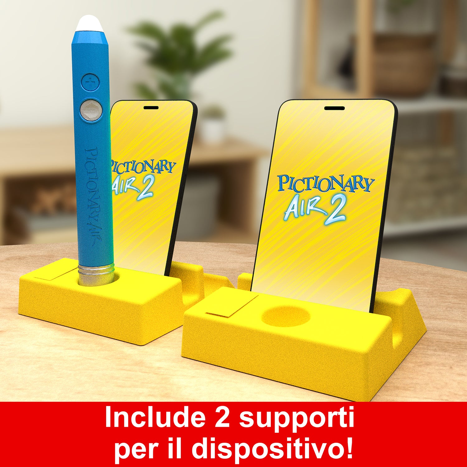 MATTEL - Pictionary Air 2 Gioco di Disegno Interattivo con Penna Luminosa e App 8+ Anni