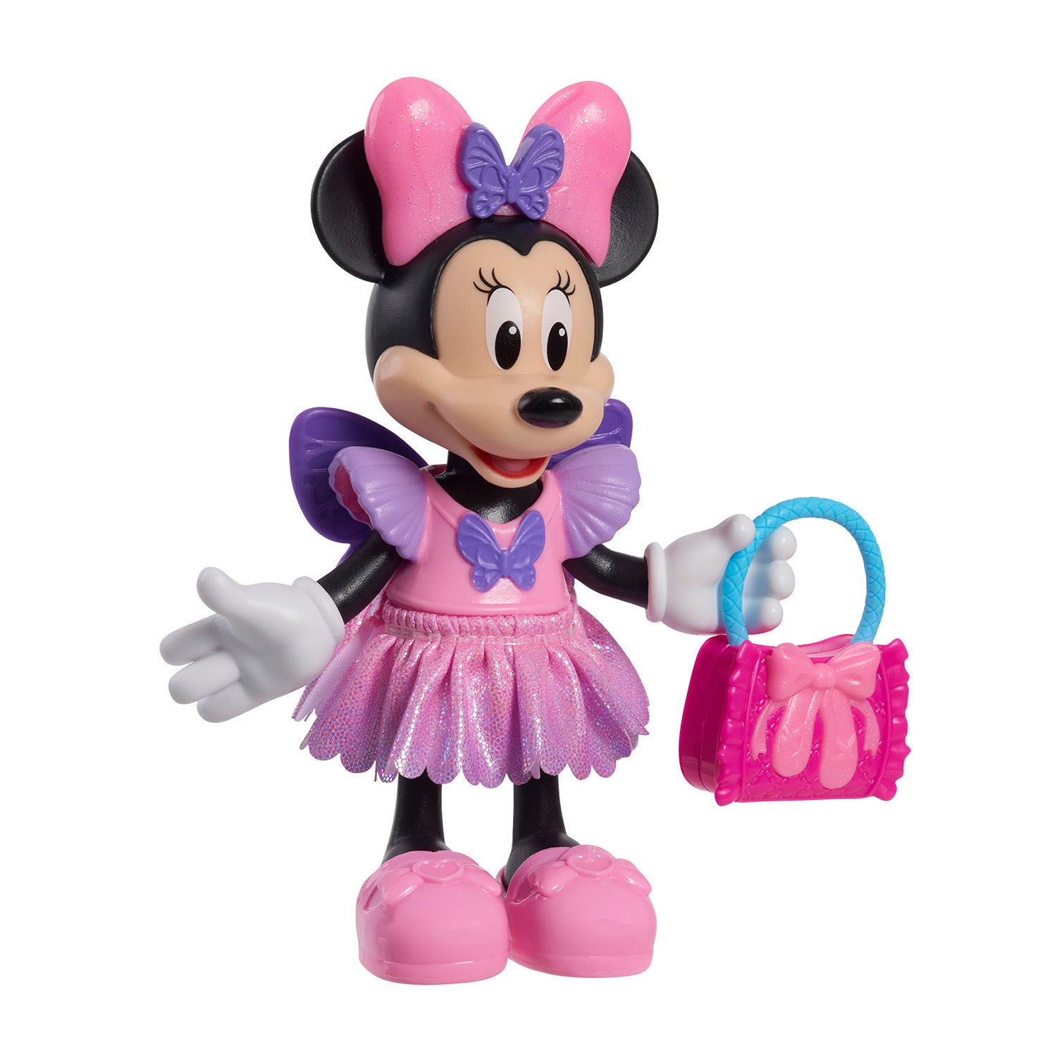 JUST PLAY - Disney Junior Minnie Fabulous Fashion Bambola Ballerina con Abiti e Accessori 3+ Anni