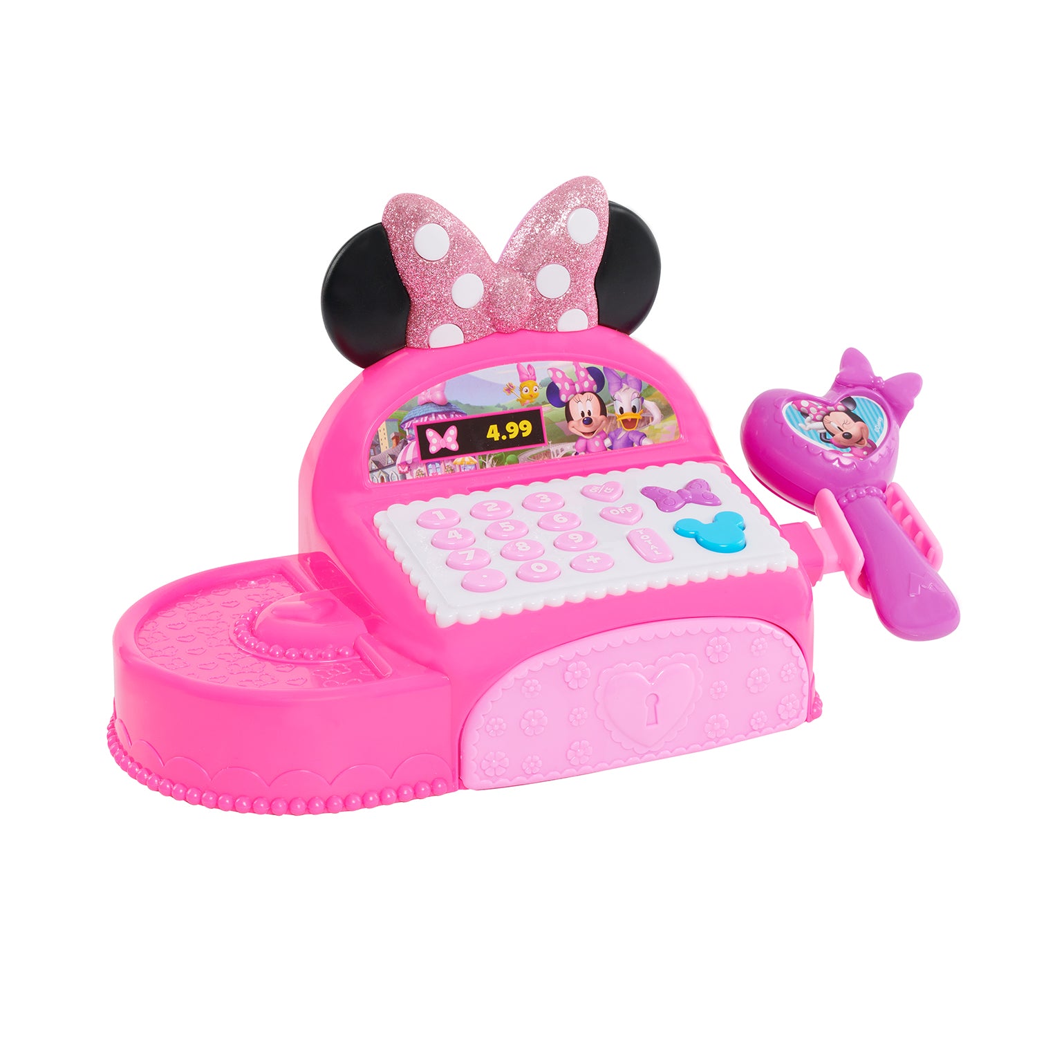 JUST PLAY - Disney Junior Minnie Registratore di Cassa con Scanner, Soldi e Accessori 3+ Anni