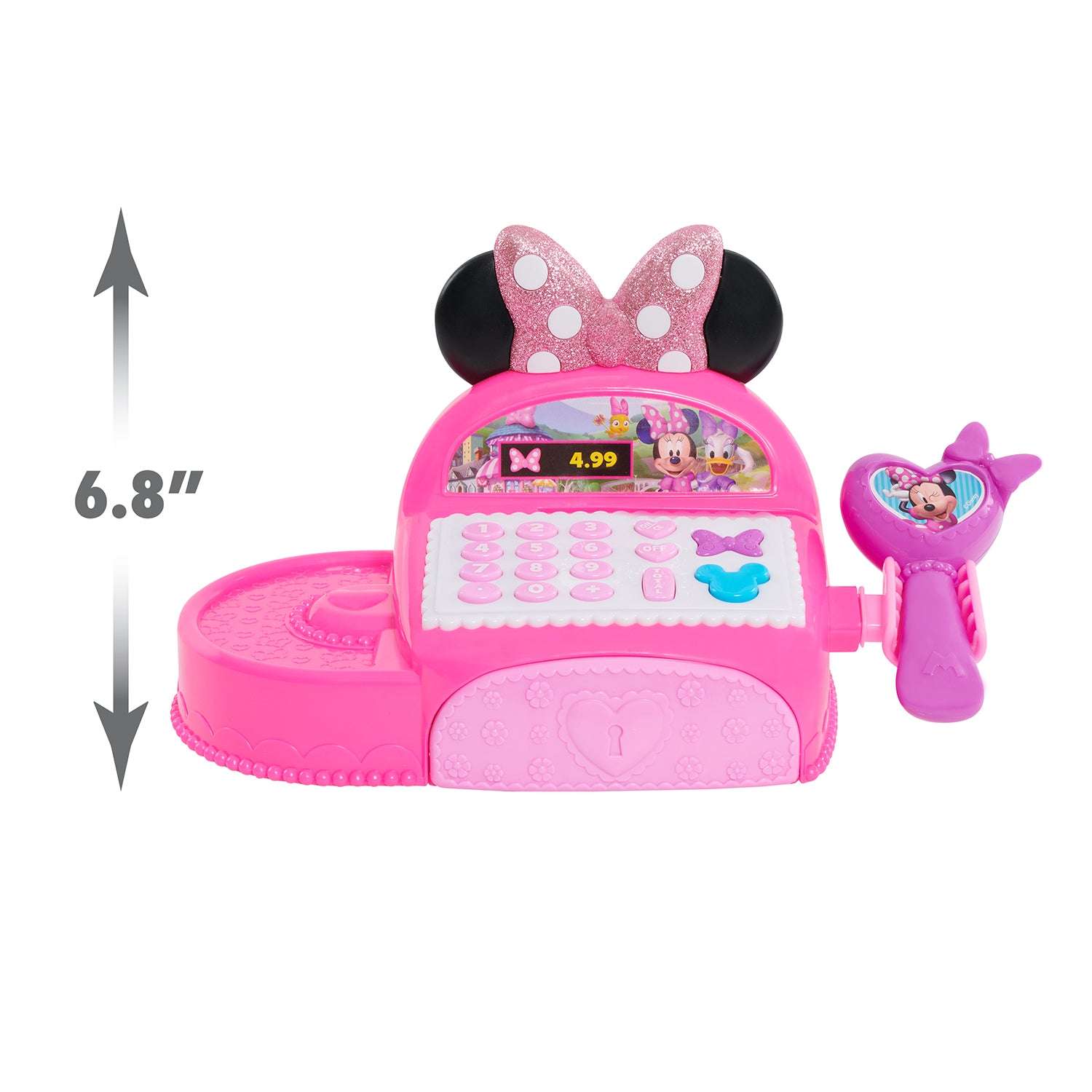 JUST PLAY - Disney Junior Minnie Registratore di Cassa con Scanner, Soldi e Accessori 3+ Anni