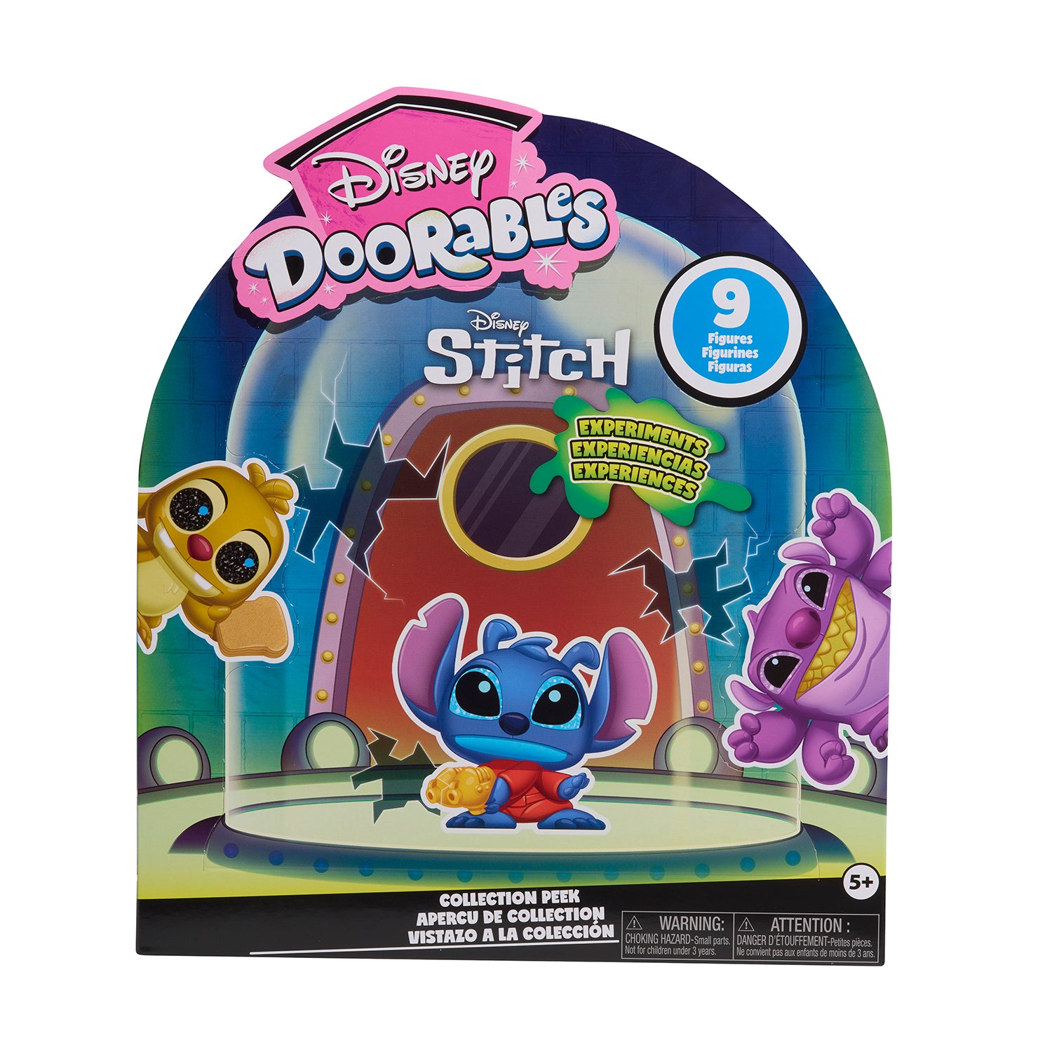 JUST PLAY - Disney Doorables Stitch Experiments Collection Peek - Set 9 Personaggi Collezionabili