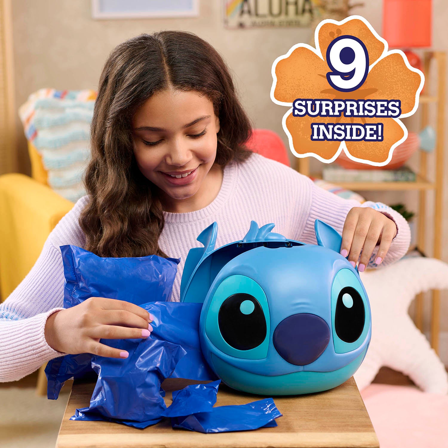 JUST PLAY - Disney Stitch Jumbo Mystery Capsule con 9 Sorprese