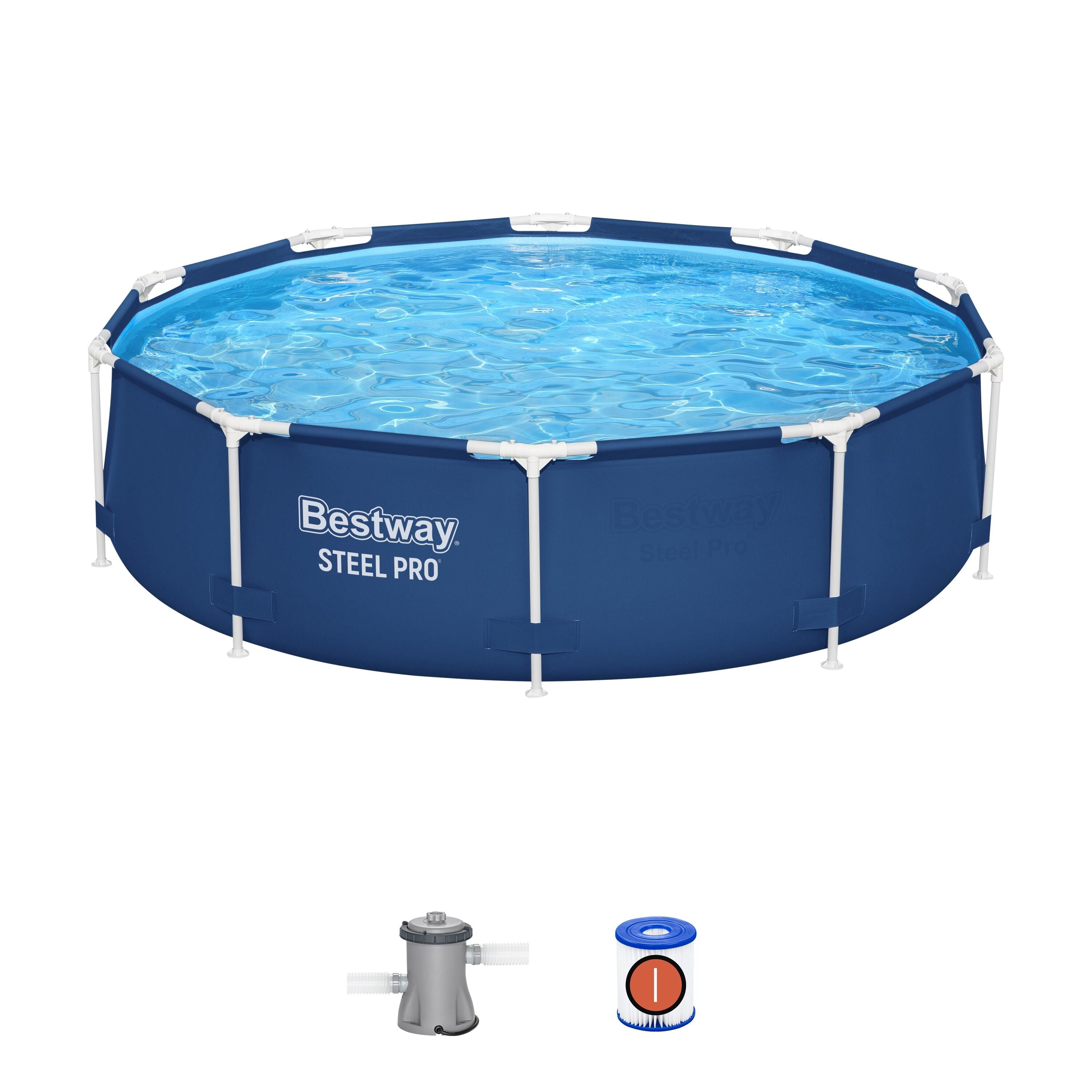 BESTWAY - Piscina fuori terra Steel Pro Frame - altezza 76 cm diametro 305 cm