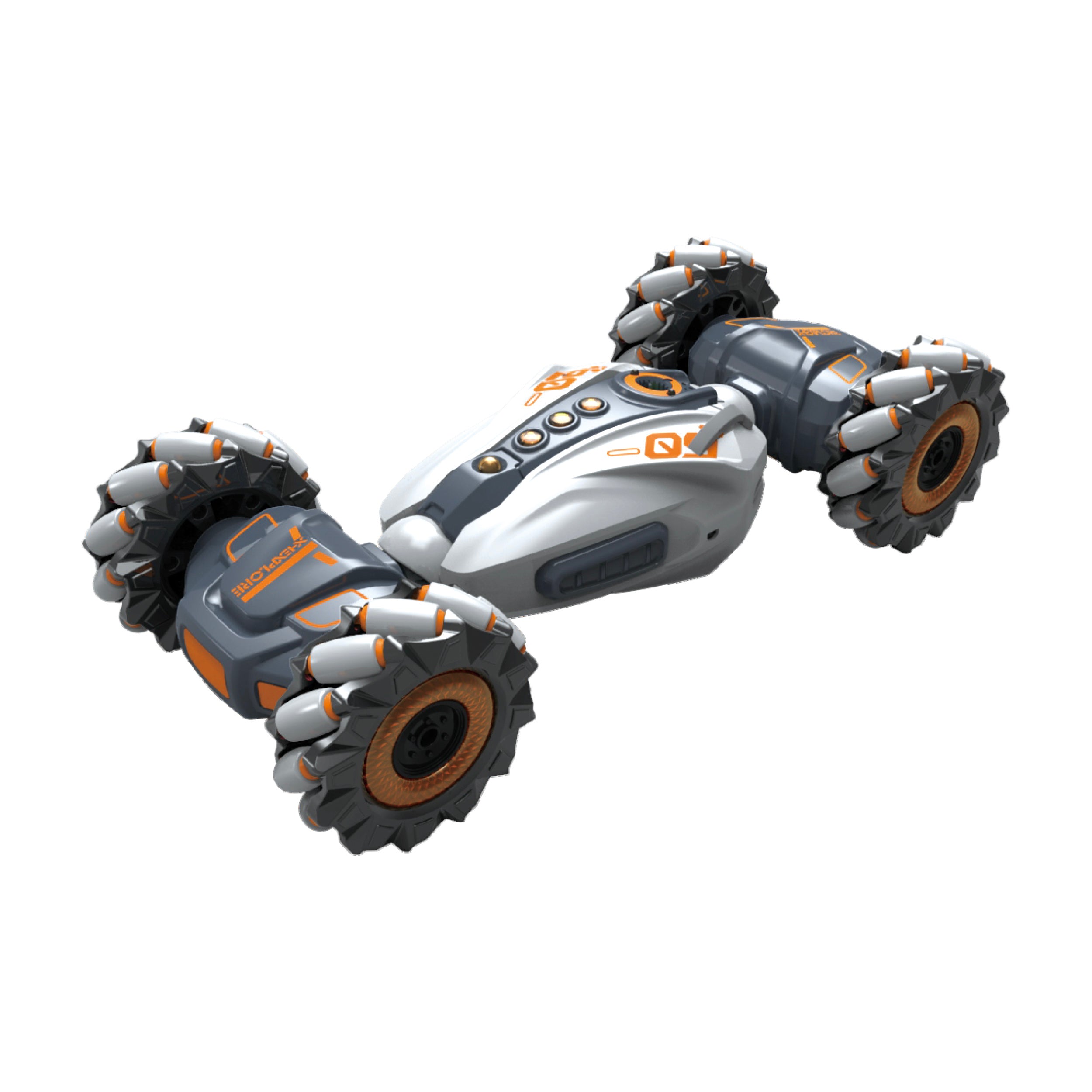 TU GIOCHI - Auto The Stunt Vehicle Torsion 2.4GHz con Effetto Spray - Luci LED e Rotazione 360°