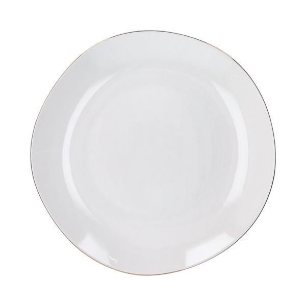 TOGNANA - Servizio di piatti Filo Oro Linea Delphi 18 pezzi in porcellana