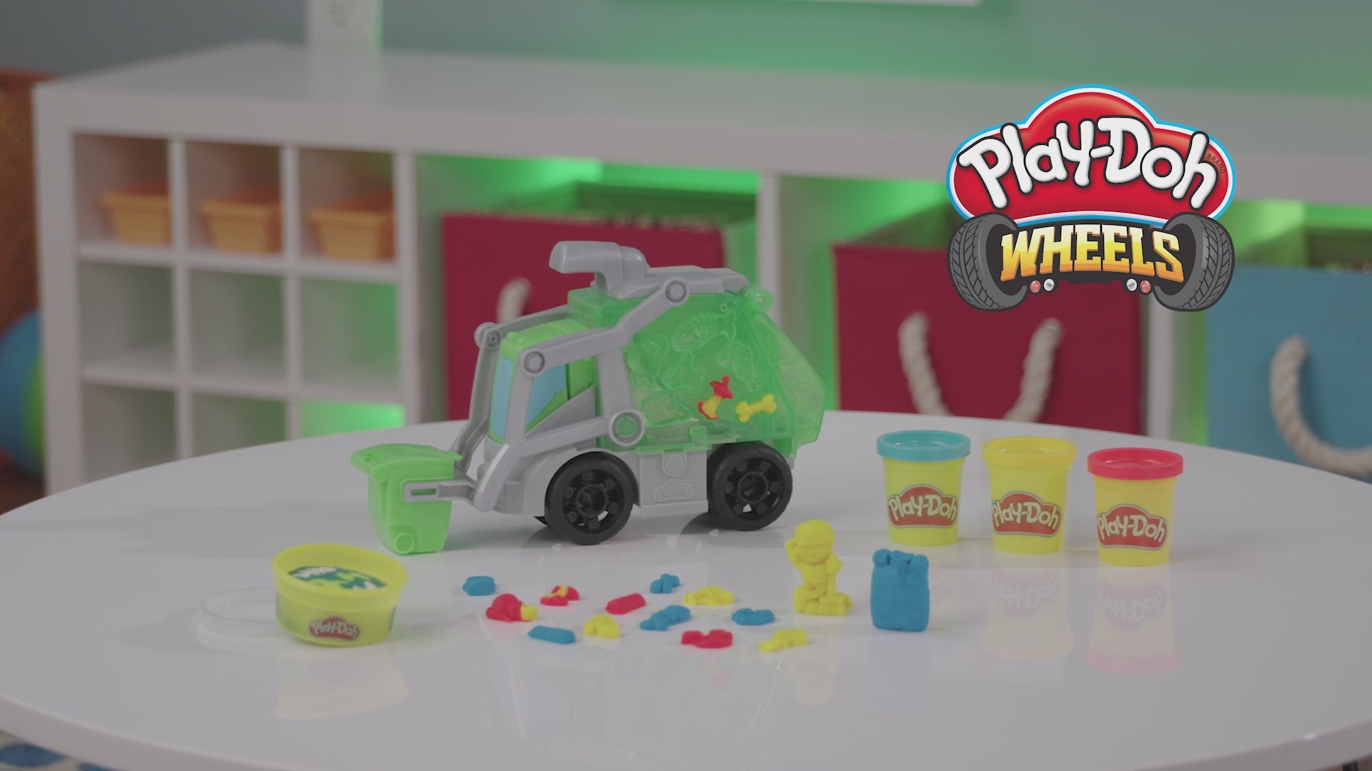 HASBRO - Play-Doh Wheels Camion della Spazzatura 2 in 1 - Gioco Creativo per Bambini