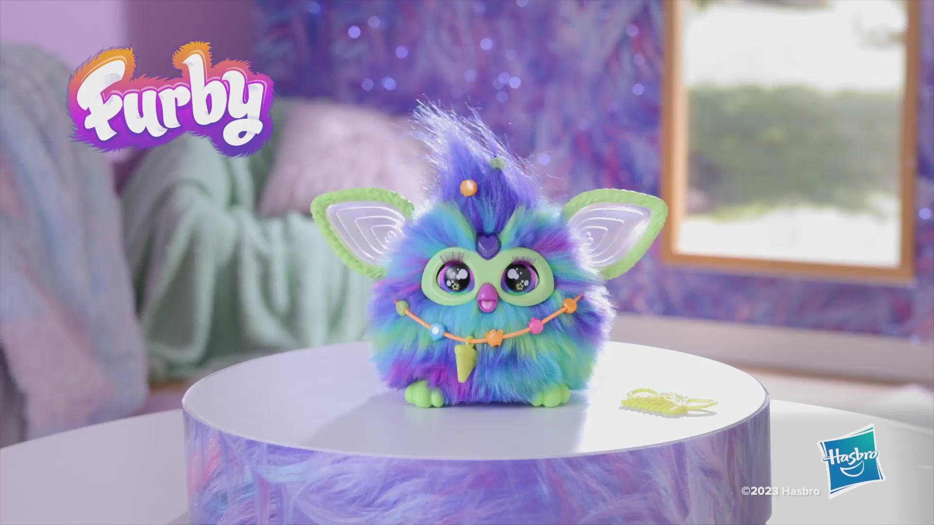 HASBRO - Furby Galaxy Interattivo Peluche Luminoso con Oltre 600 Reazioni